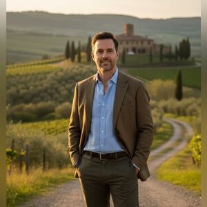 Mantoni Super 140 SportCoat Blazer Jacket 100% Virgin Wool Milan Italy